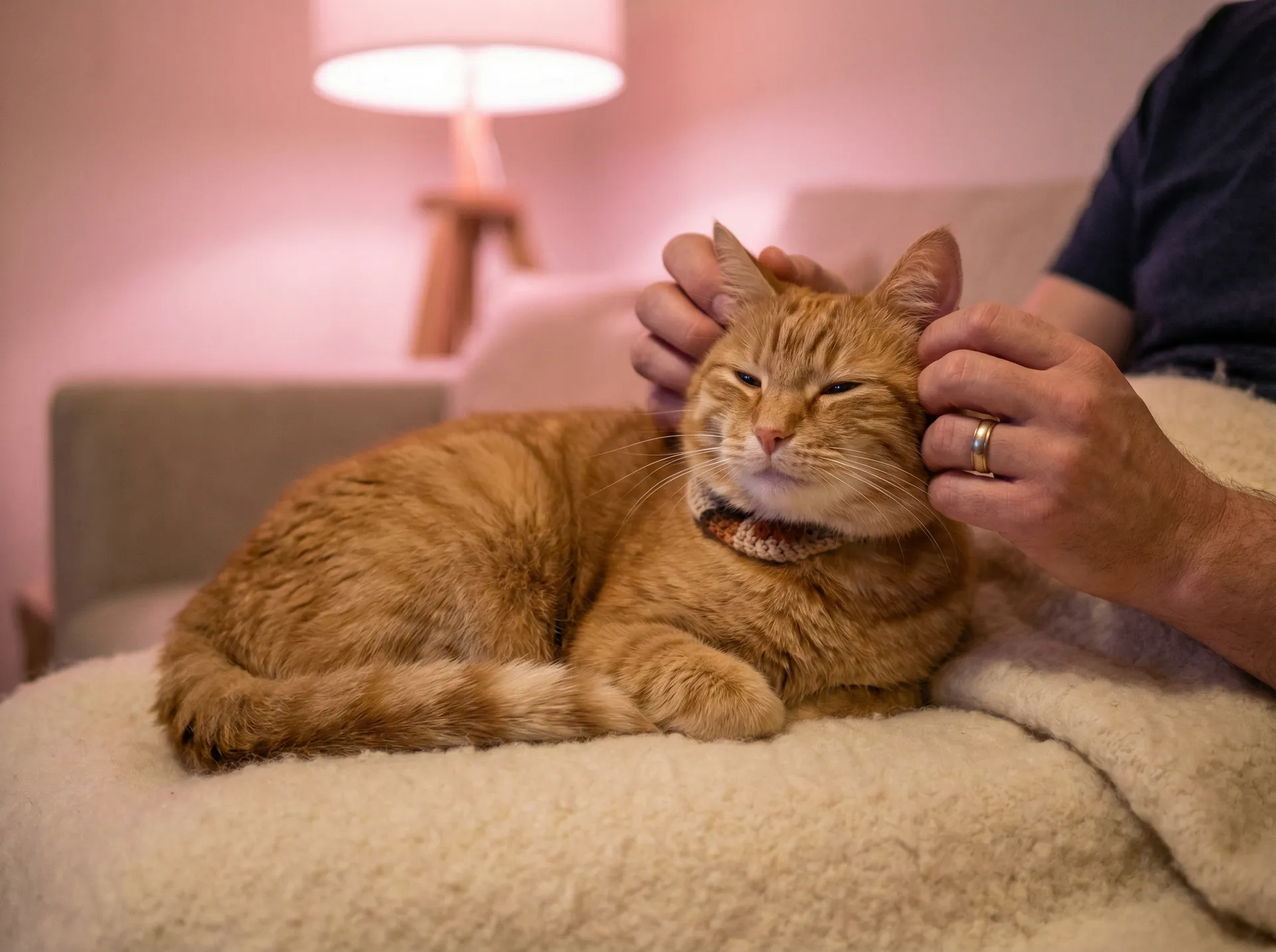 猫咪被温柔抚摸的幸福时刻 - 春梦记